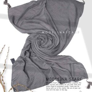 شال نخی پلیسه منگوله دار