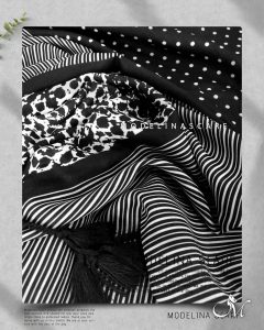 خرید شال نخی منگوله دار مدلینا M2