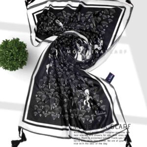 شال نخی منگوله دار مدلینا