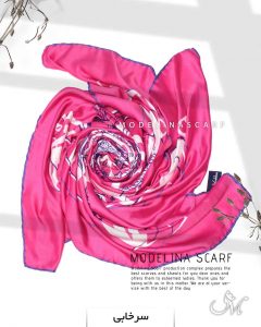 روسری نخی مدلینا 1112 سرخابی