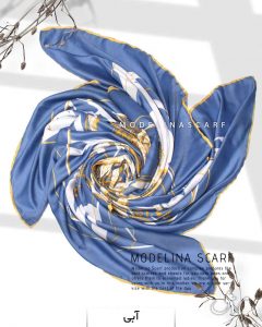 روسری نخی مدلینا 1112 آبی