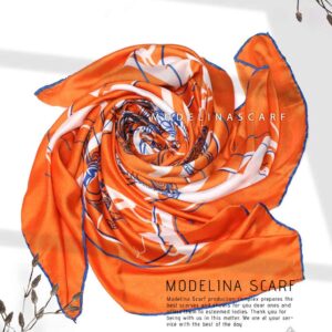 روسری نخی مدلینا 1112 نارنجی