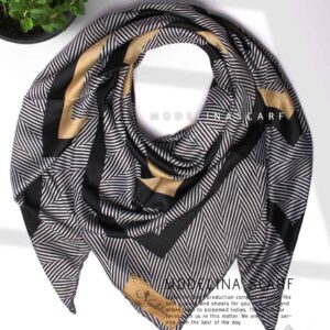 روسری نخی مدلینا 1114 نسکافه ای