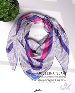 روسری نخی مدلینا 1114 بنفش