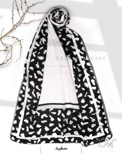 شال نخی مدلینا 1118 سفید