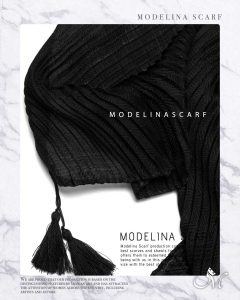 خرید شال مشکی پلیسه