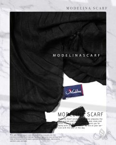 خرید شال مشکی پلیسه نخی