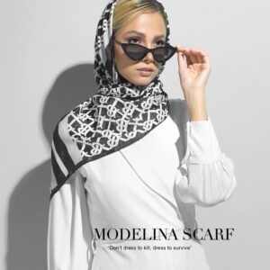 روسری قواره کوچک ژاکارد ابریشم 1125M1