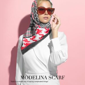 روسری قواره کوچک ژاکارد ابریشم 1125M10