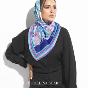 روسری قواره کوچک ژاکارد ابریشم 1125M11