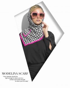 روسری قواره کوچک ژاکارد ابریشم 1125M12