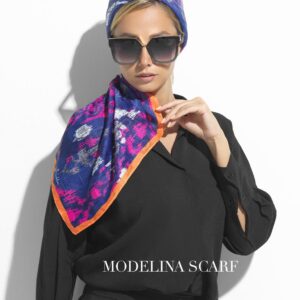 روسری قواره کوچک ژاکارد ابریشم 1125M14