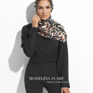 روسری قواره کوچک ژاکارد ابریشم 1125M5