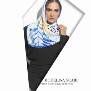 روسری قواره کوچک ژاکارد ابریشم 1125M8