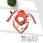 خرید روسری قواره کوچک ژاکارد ابریشم M17