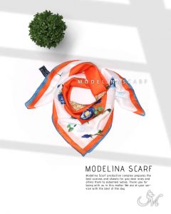 خرید روسری قواره کوچک ژاکارد ابریشم M17