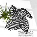 روسری قواره کوچک ژاکارد ابریشم M14 پاییزه