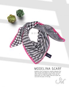 خرید روسری قواره کوچک ژاکارد ابریشم 1125M12