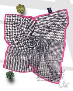 روسری قواره کوچک ژاکارد ابریشم 1125M12 پاییزه