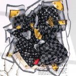 روسری قواره کوچک ژاکارد ابریشم 1125M7 شیک