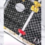 روسری قواره کوچک ژاکارد ابریشم 1125M7 مدلینا