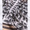 روسری قواره کوچک ژاکارد ابریشم M16 تابستانه