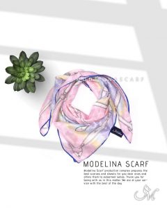 خرید روسری قواره کوچک ژاکارد ابریشم M15