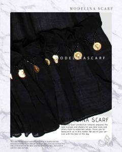 خرید شال نخی سکه دار