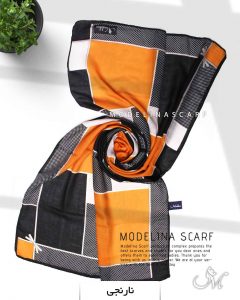 شال نخی مدلینا 1120 نارنجی