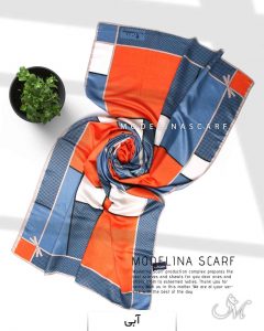 شال نخی مدلینا 1120 آبی