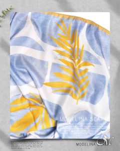 خرید شال نخی مدلینا 1121 آبی