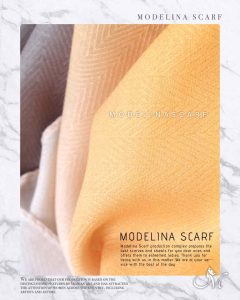 خرید شال نخی طیفی مدلینا نارنجی