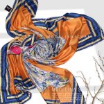 روسری نخی مدلینا 1127 سرمه ای