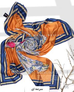روسری نخی مدلینا 1127 سرمه ای
