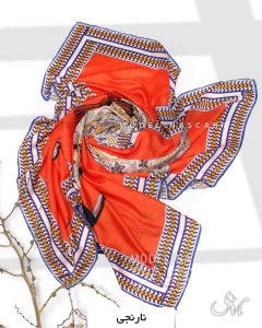 روسری نخی مدلینا 1127 نارنجی