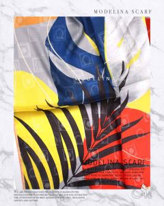 روسری قواره کوچک ژاکارد M10 شیک