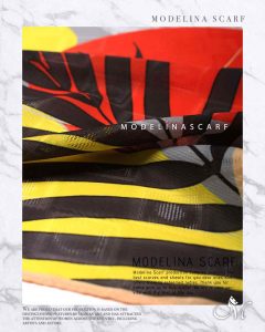 روسری قواره کوچک ژاکارد M10 تابستانه