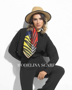 روسری قواره کوچک ژاکارد M10