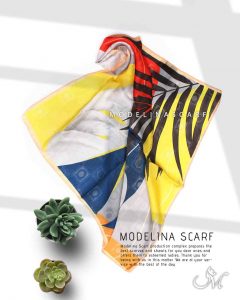 روسری قواره کوچک ژاکارد M10 بهاره