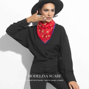 روسری قواره کوچک ژاکارد M11