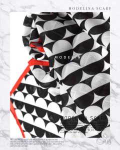 روسری قواره کوچک ژاکارد M13 تابستانه