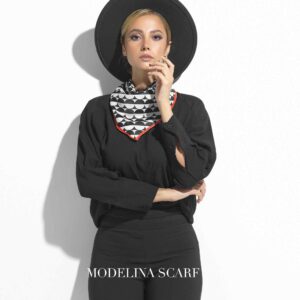 روسری قواره کوچک ژاکارد M13