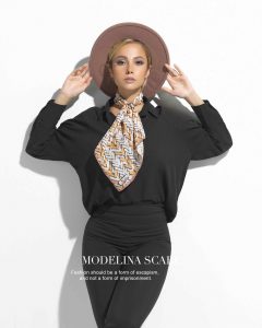 روسری قواره کوچک ژاکارد M14