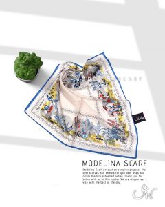 روسری قواره کوچیک ژاکارد M16 تابستانه