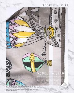 روسری قواره کوچیک ژاکارد M19 شیک