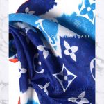 روسری قواره کوچیک ژاکارد M21 آبی