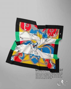 خرید روسری قواره کوچیک ژاکارد M22