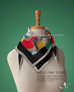 روسری قواره کوچیک ژاکارد M22