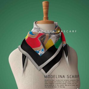 روسری قواره کوچیک ژاکارد M22