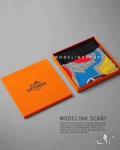 روسری قواره کوچیک ژاکارد M22 شیک